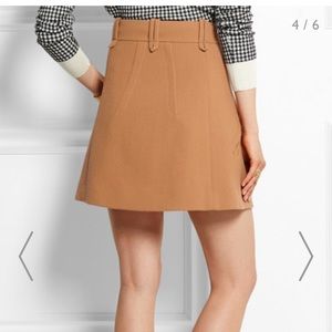 Chloe High Waist Mini Skirt Wool Crepe Size 36 - image 1